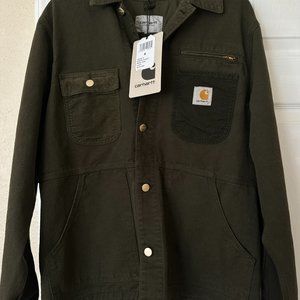 Carhartt WIP Mixed Media jacket in Green in Small